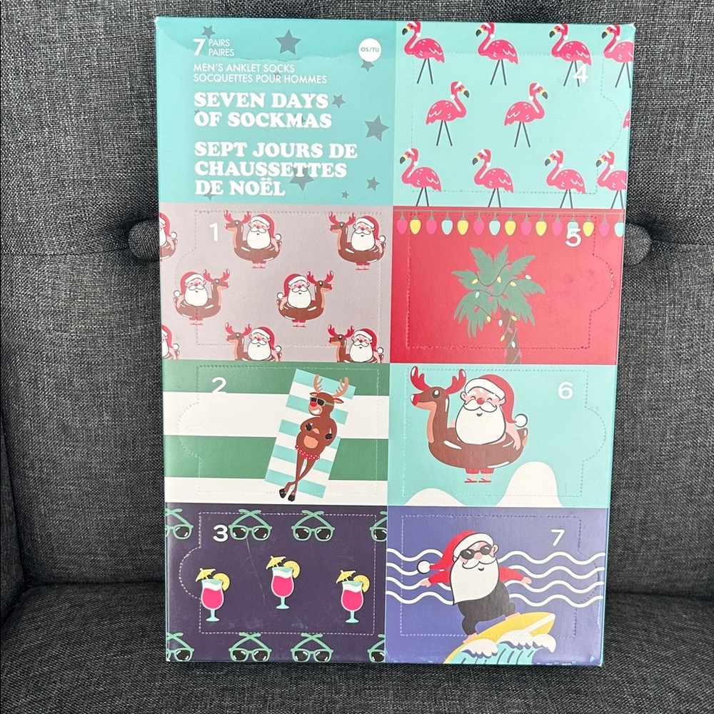 NEW 🆕 Men's Seven Days of Fun Socks Christmas Gift Set